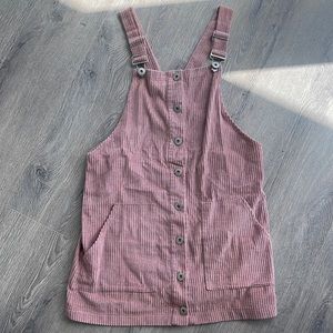 Woman’s pink Corduroy Overall Dress